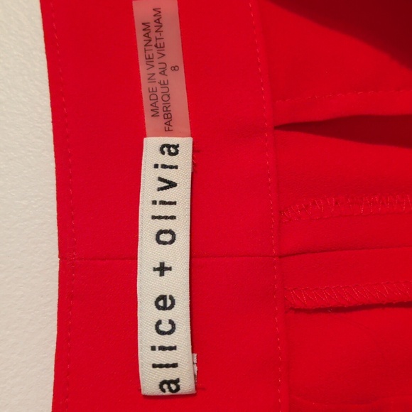 ALICE & OLIVIA high waisted wide leg pant - size 8 - Picture 11 of 15